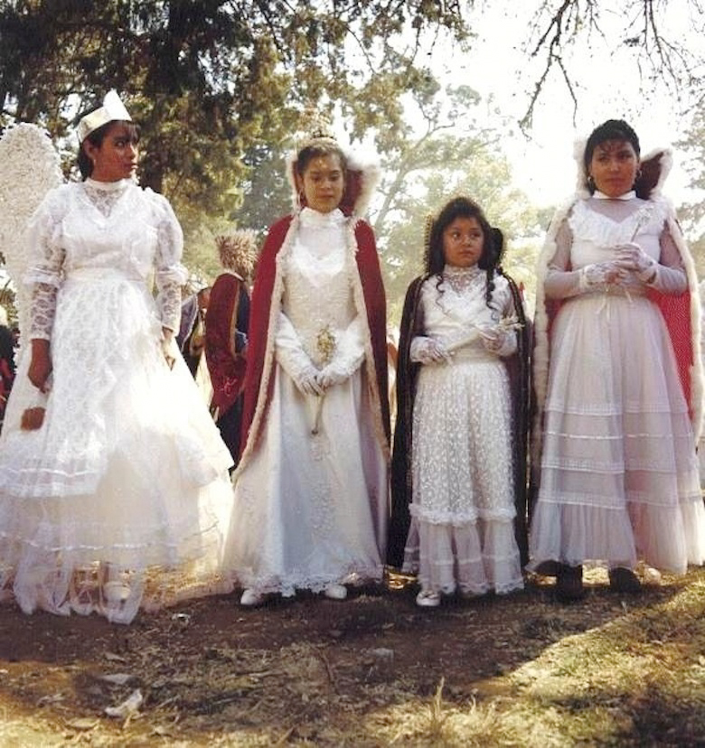Angels and Princesses, Virgin of Candelaria festival, Tzin Tzan Tzun Mexico
